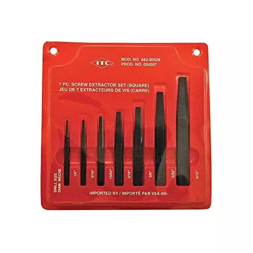 ITC Professional 7-Piece Square Screw Extractor Set, 24207