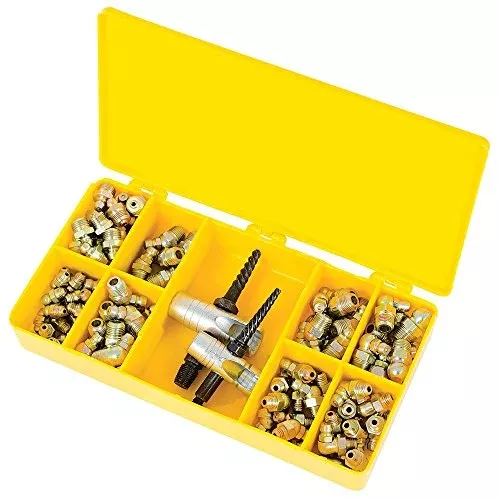Jet 350263-101-Piece S.A.E. Grease Fitting and Tool Set – Heavy Duty