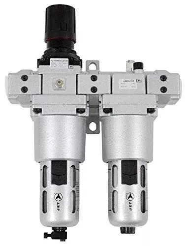 Jet 408808-2 Pc Air Filter, Regulator and Lubricator 3/4" Npt-Heavy Duty
