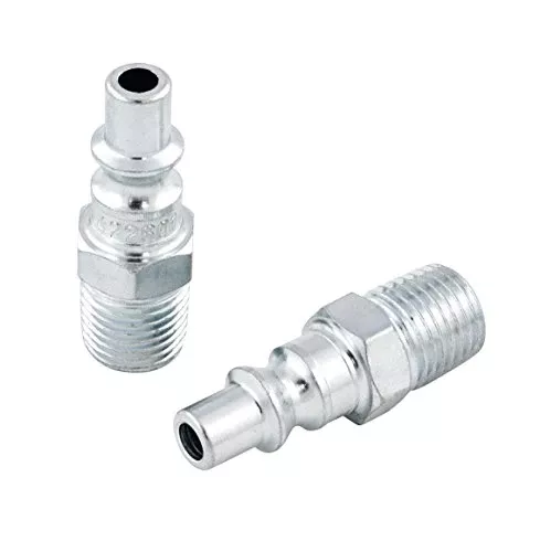 JET 422601 - ‘A’ Type Plug Male - 1/4" Body x 1/4" NPT (20 Pack - Bulk) - Air Line Tools