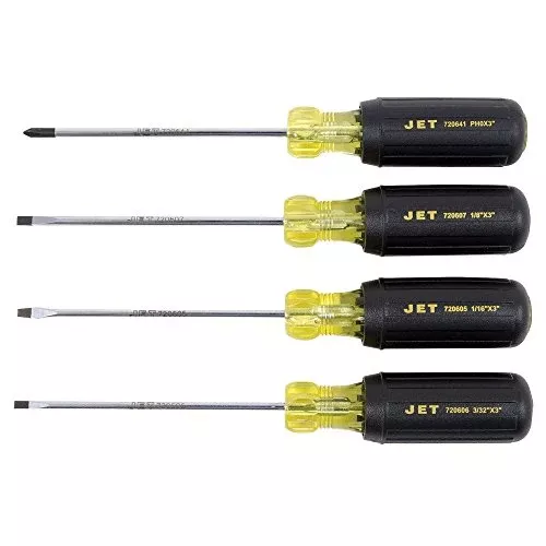 Jet 720560-4-Piece Cushion Grip Mini Screwdriver Set