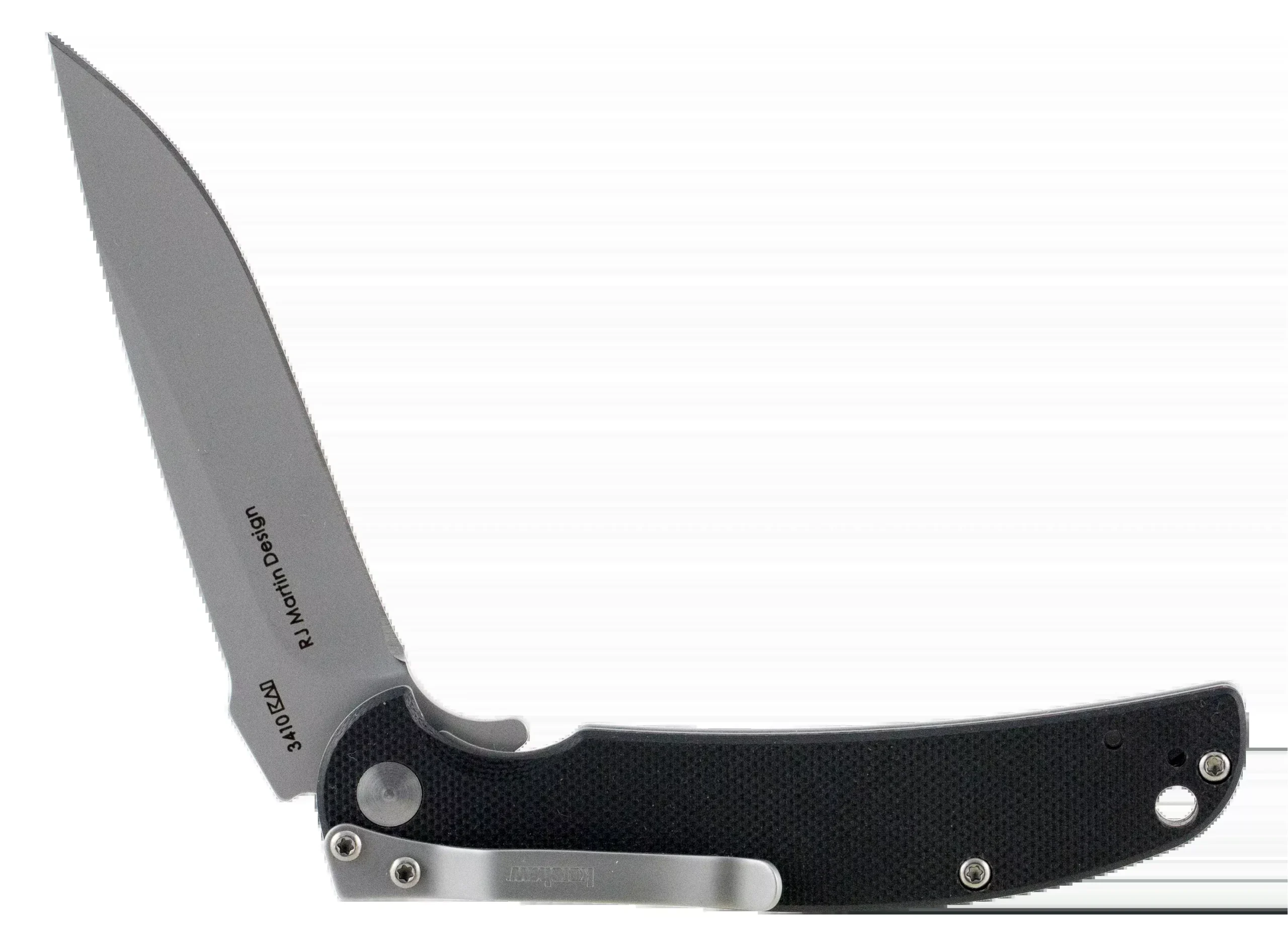 Kershaw 3410 Chill3.10" Folding Drop Point Plain Bead Blasted 8Cr13MoV SS Blade Black G10 Handle Includes Pocket Clip