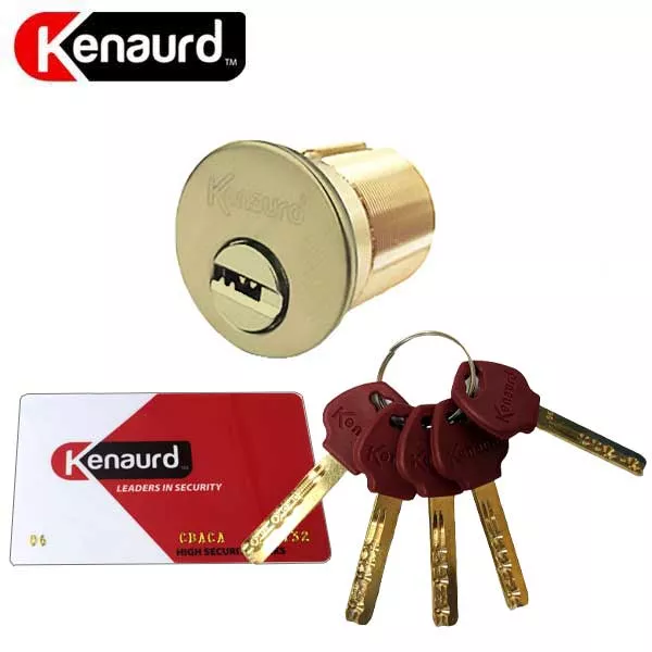Key Controlled - Mortise Cylinder - 1" - US3 - Polished Brass