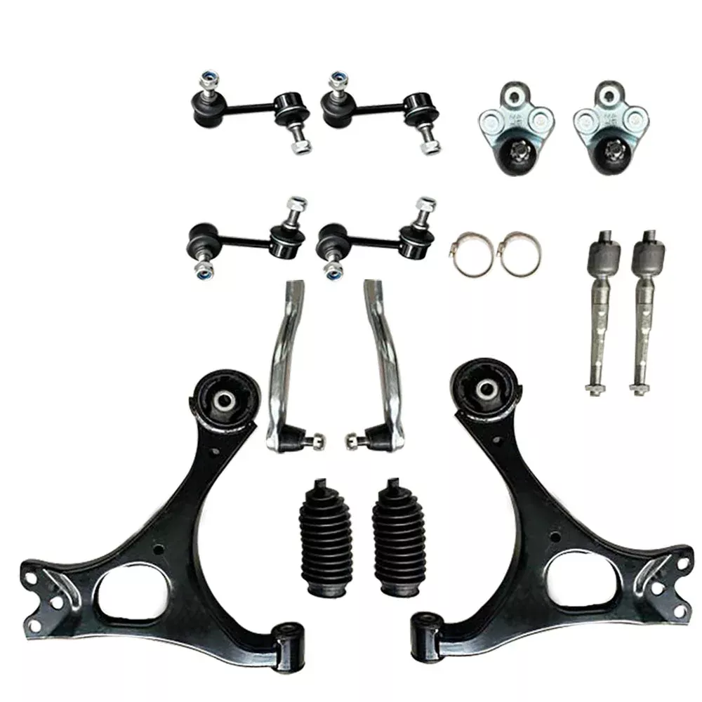 labwork 14 PC Front Lower Control Arm Ball Joint Sway Bar Link Tie Assembly Suspension Kit Fit for 2006-2011 Honda Civic