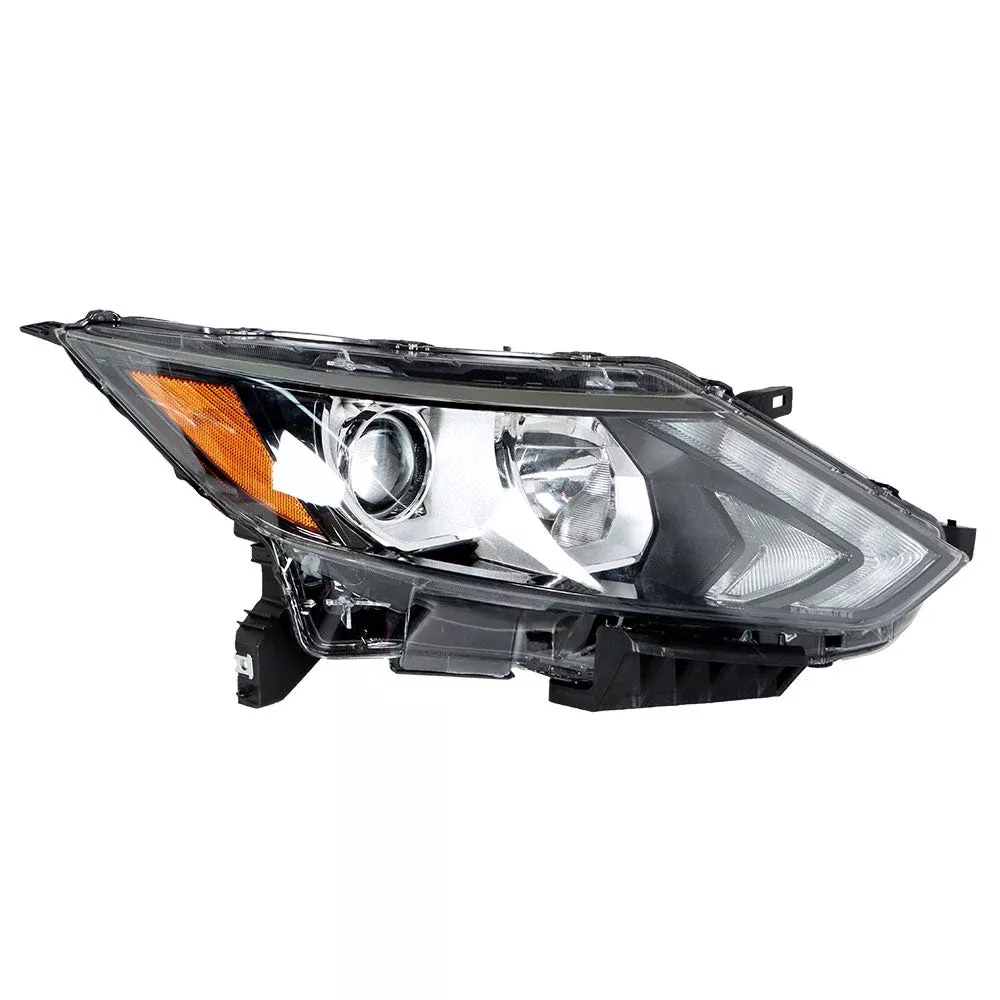 Labwork For 17-19 Nissan Rogue Sport Halogen Headlight Assembly Black Passenger
