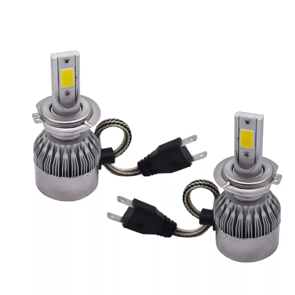 labwork 2 pcs H7 3000K Golden Yellow 7600LM High Power LED Fog Light Driving Bulb DRL