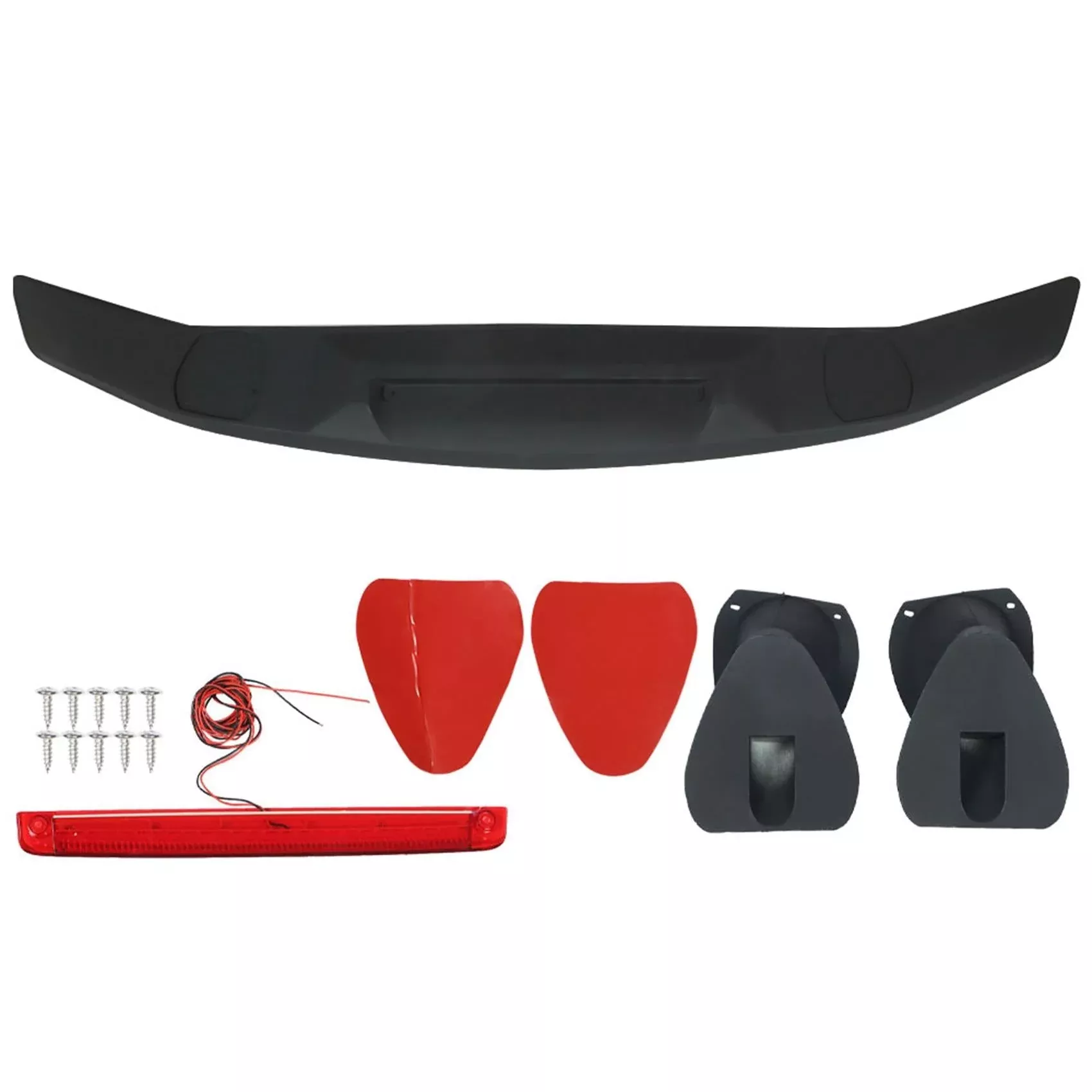 labwork 2 Pedestal 52 Rear Trunk Spoiler Replacement for Accord Civic Camry 2002-2022 Assembly Black Torso Spoiler Tail with Lights