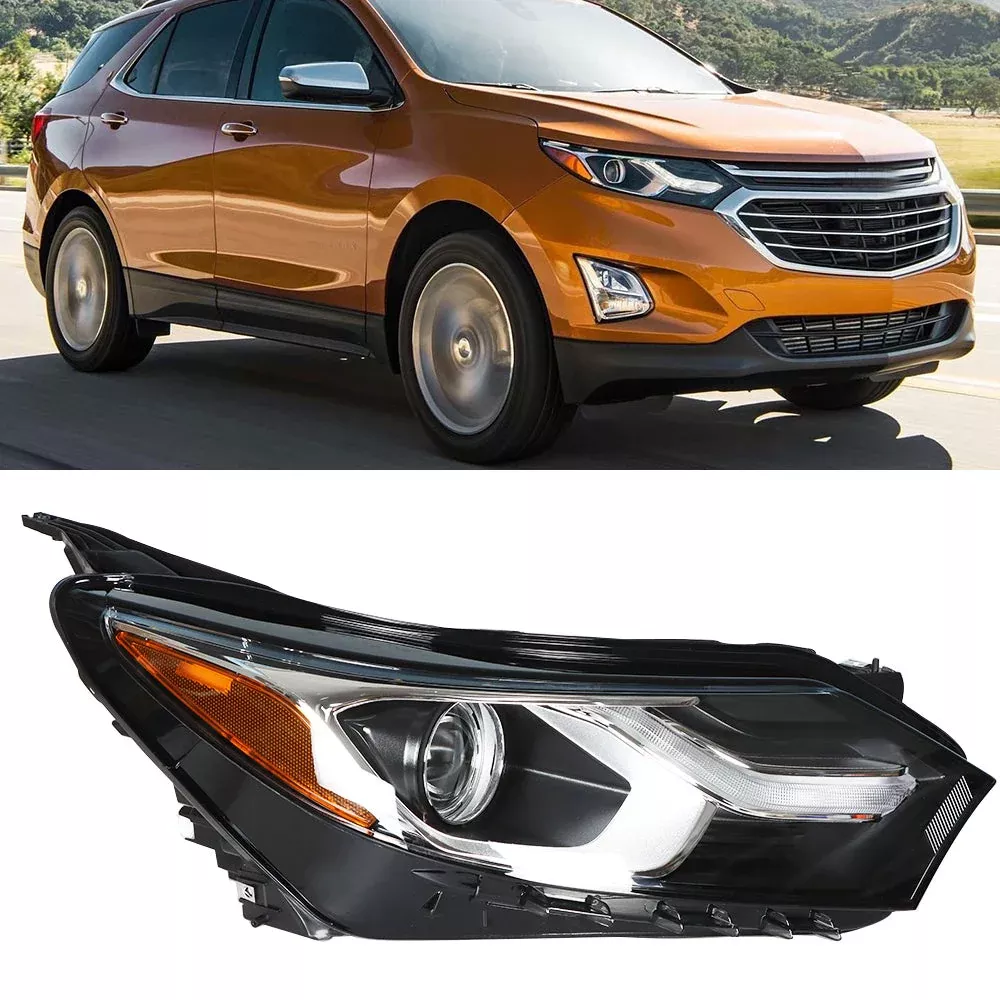 labwork For 2018 2019 Chevrolet Equinox Halogen Headlight Clear Lens Passenger