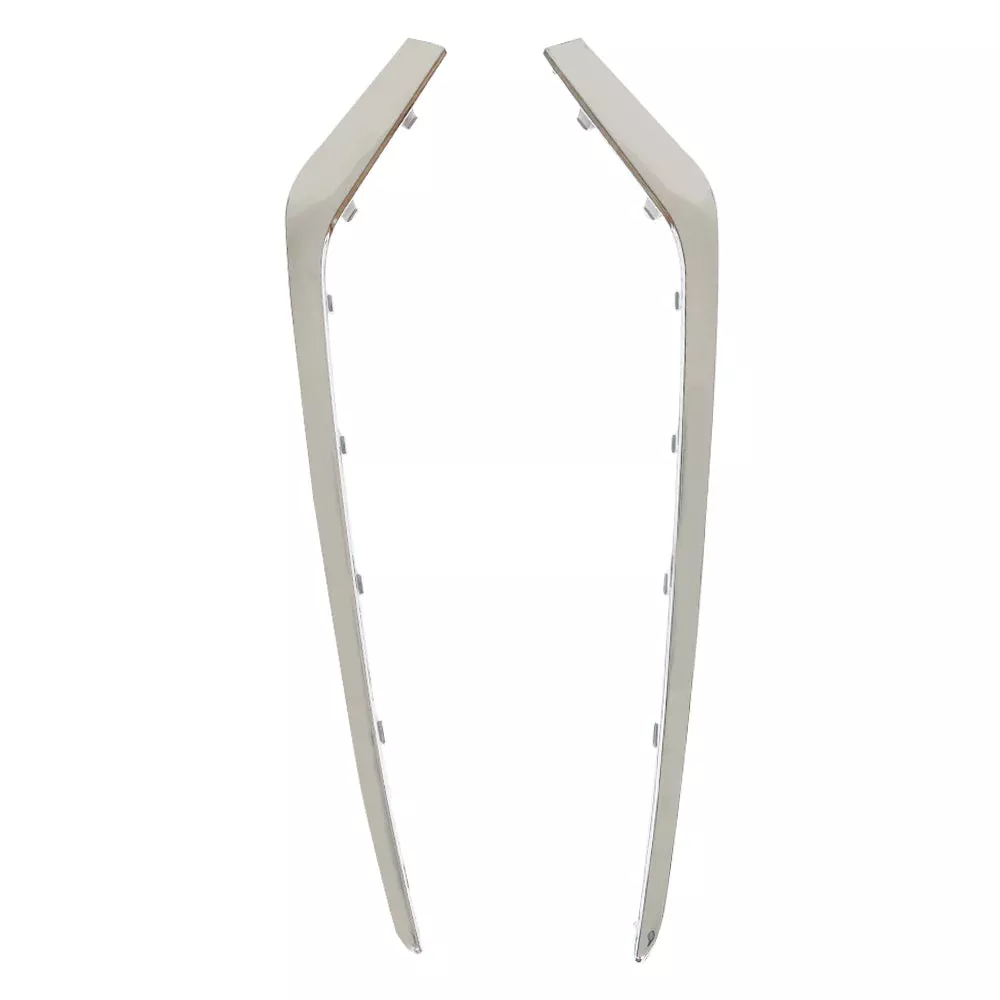 Labwork For 2018 Hyundai Sonata GL GLS SE Chrome Bumper Trims Molding Step Pads Pair Set