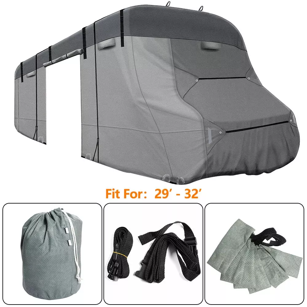 Labwork 29'-32' Waterproof Class C RV Cover 6-Ply Motorhome Camper Storage
