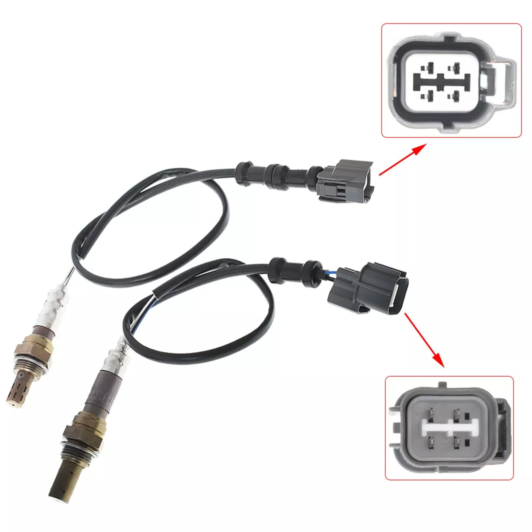 LABWORK 2x Up+Downstream O2 Oxygen Sensors for Acura RSX 02-04 2.0L K20A2 Type-S