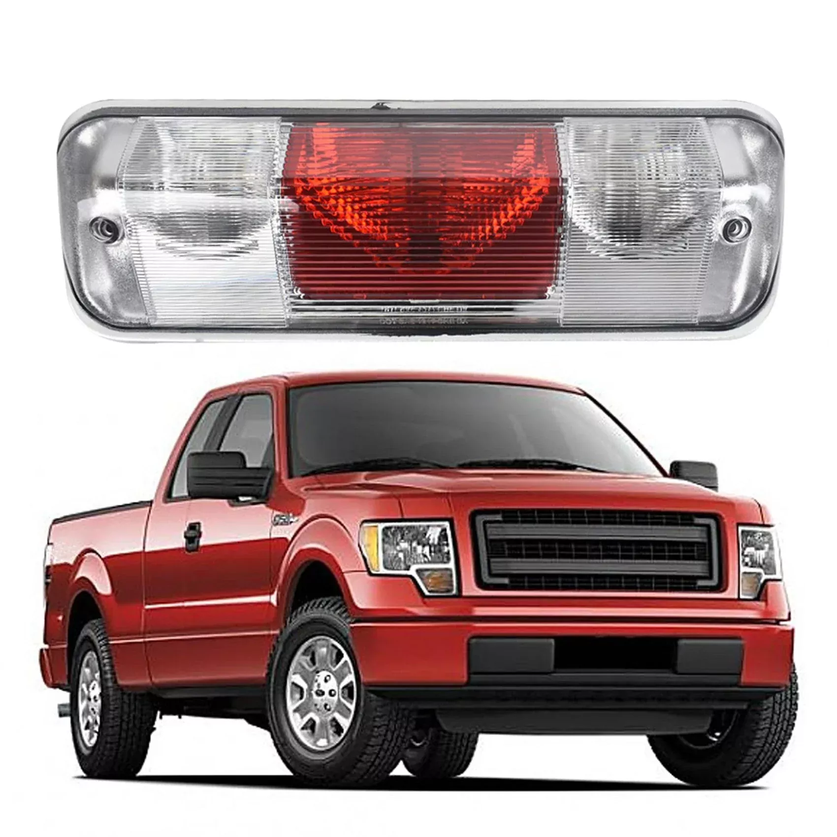 labwork 3rd Third Brake Light High Mount Stop Tail Light Rear Center Replacement for F150 2004-2008