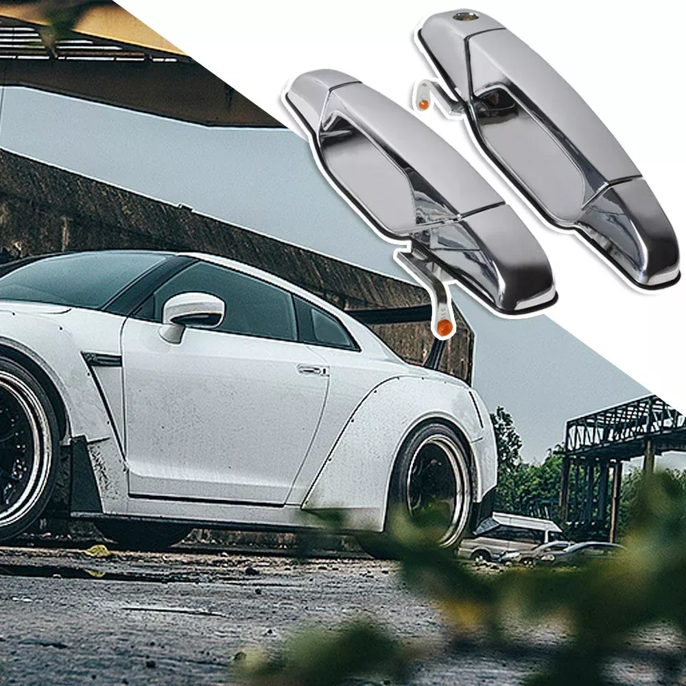 Labwork 4PCS Chrome Door Handle Front Rear For Chevy Tahoe GMC Yukon 2007-2013