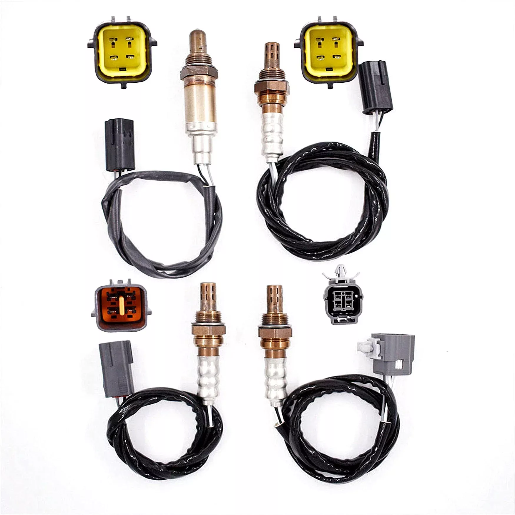 LABWORK 4PCS Oxygen O2 02 Sensor 1 & 2 for 2003-2005 Mazda 6 3.0L Upper + Lower