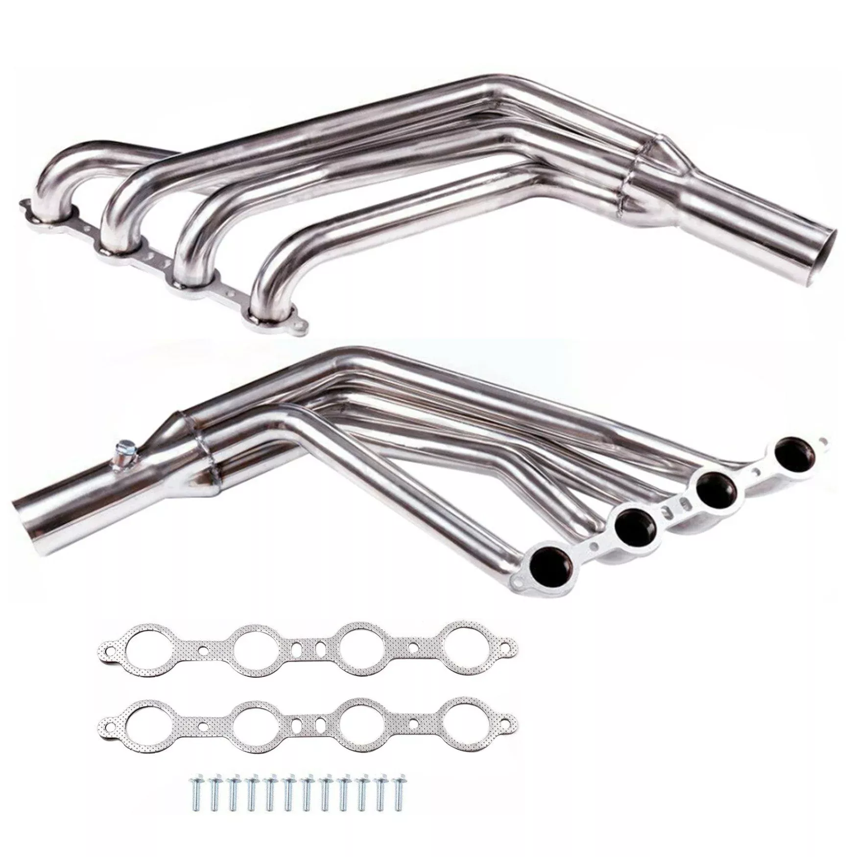 Labwork For 67-74 SBC V8 LS/LS1-LS6 LSX Swap Stainless Long-Tube Header Exhaust Manifold