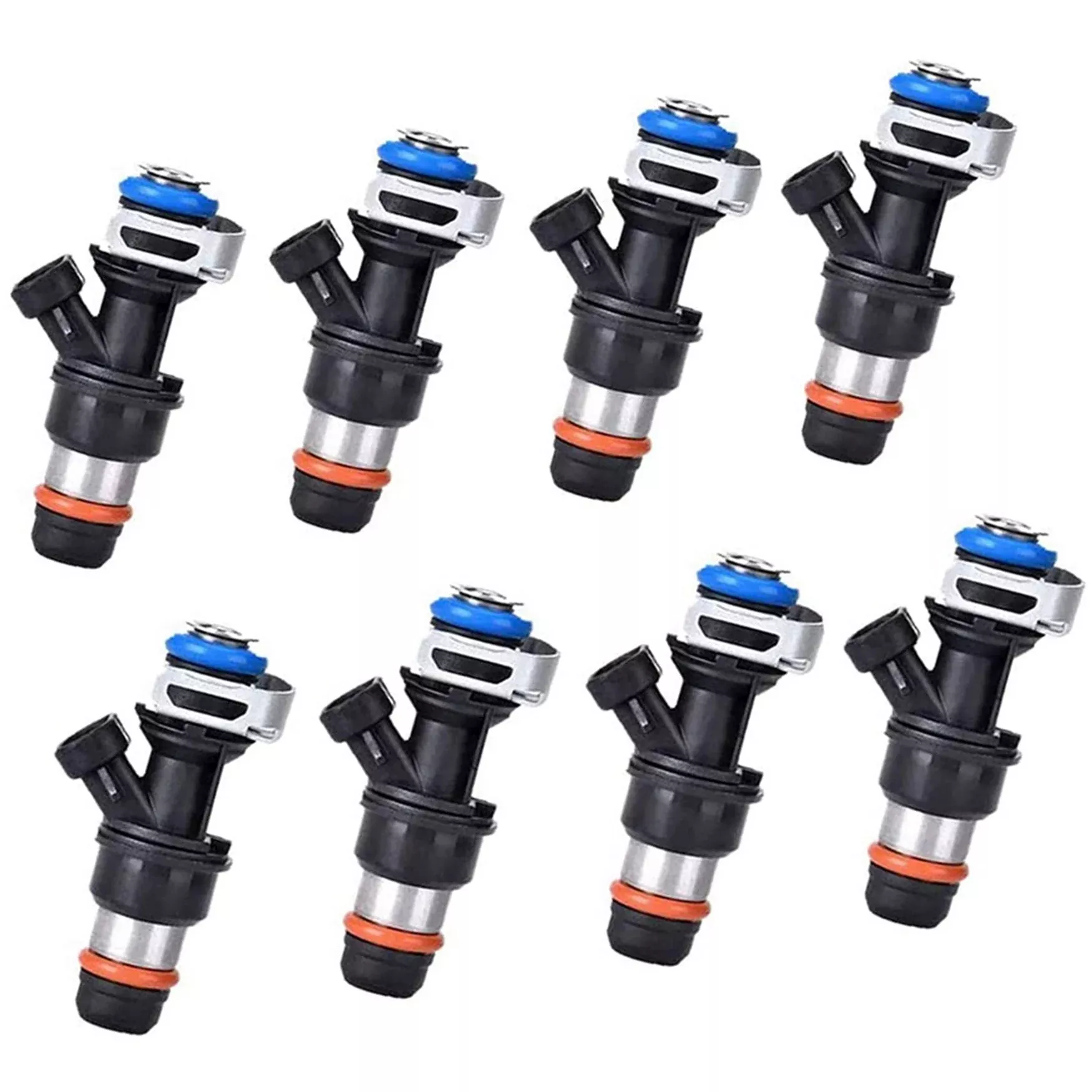 labwork 8 Pcs Fuel Injector Kit 17113698 For 2001-2007 Chevy GMC V8 Pickup Truck