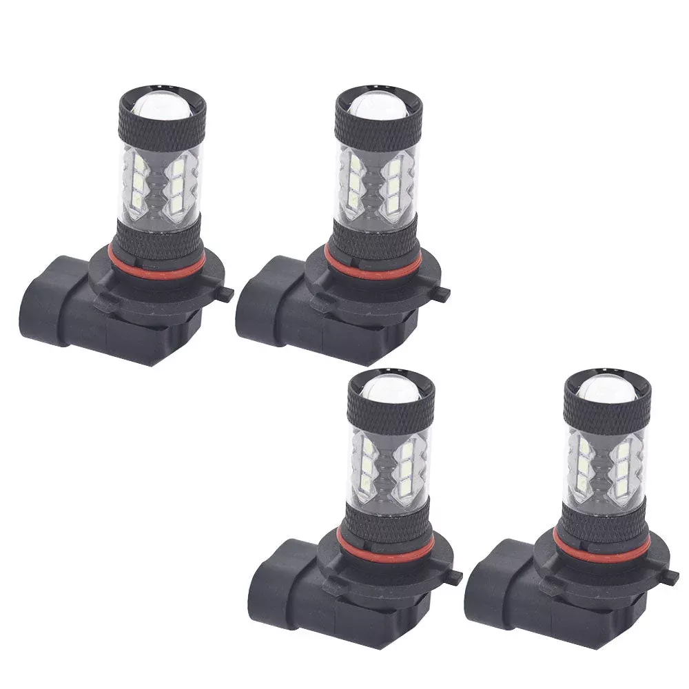 Labwork 8000K Blue Combo 9005+9006 LED Headlight Low Beam Bulbs&Fog light Kit 4X