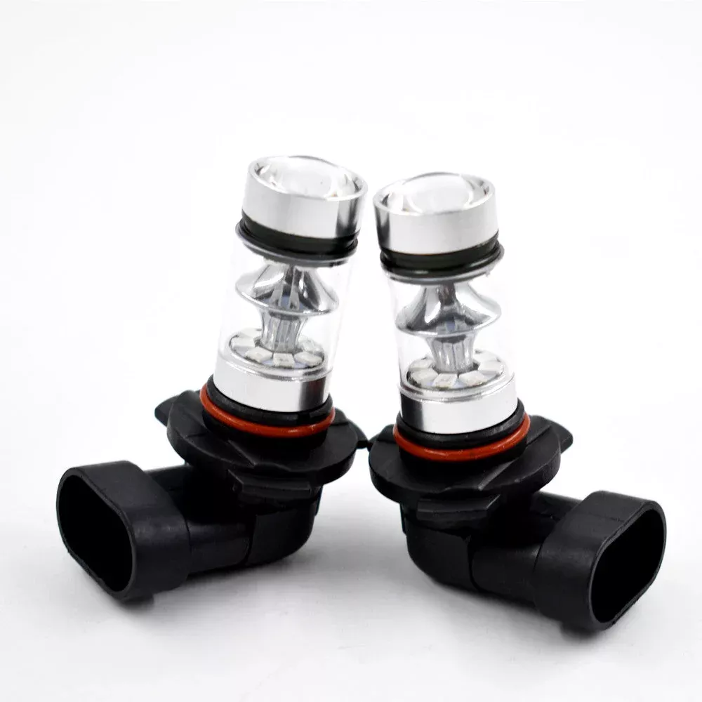labwork 9005 (HB3) LED Fog Light Bulbs 100W 10000K 1800LM Blue 2323 SMD LED Bulbs Fog Light DRL Kit 2-Pack