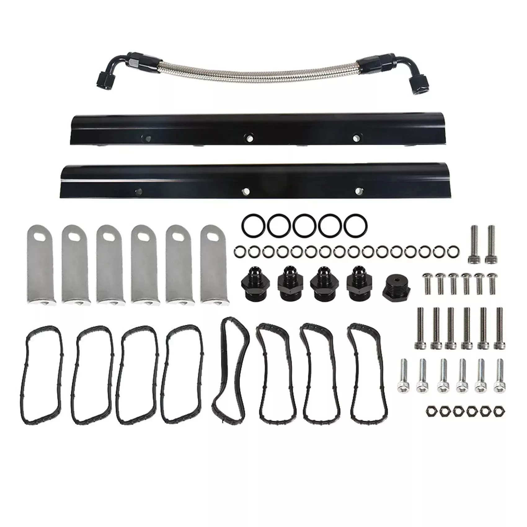 Labwork Billet Fuel Rail Kit for LS1 LS2 LS6 LSX LQ4 LQ9 Cathedral Port Intake Manifold