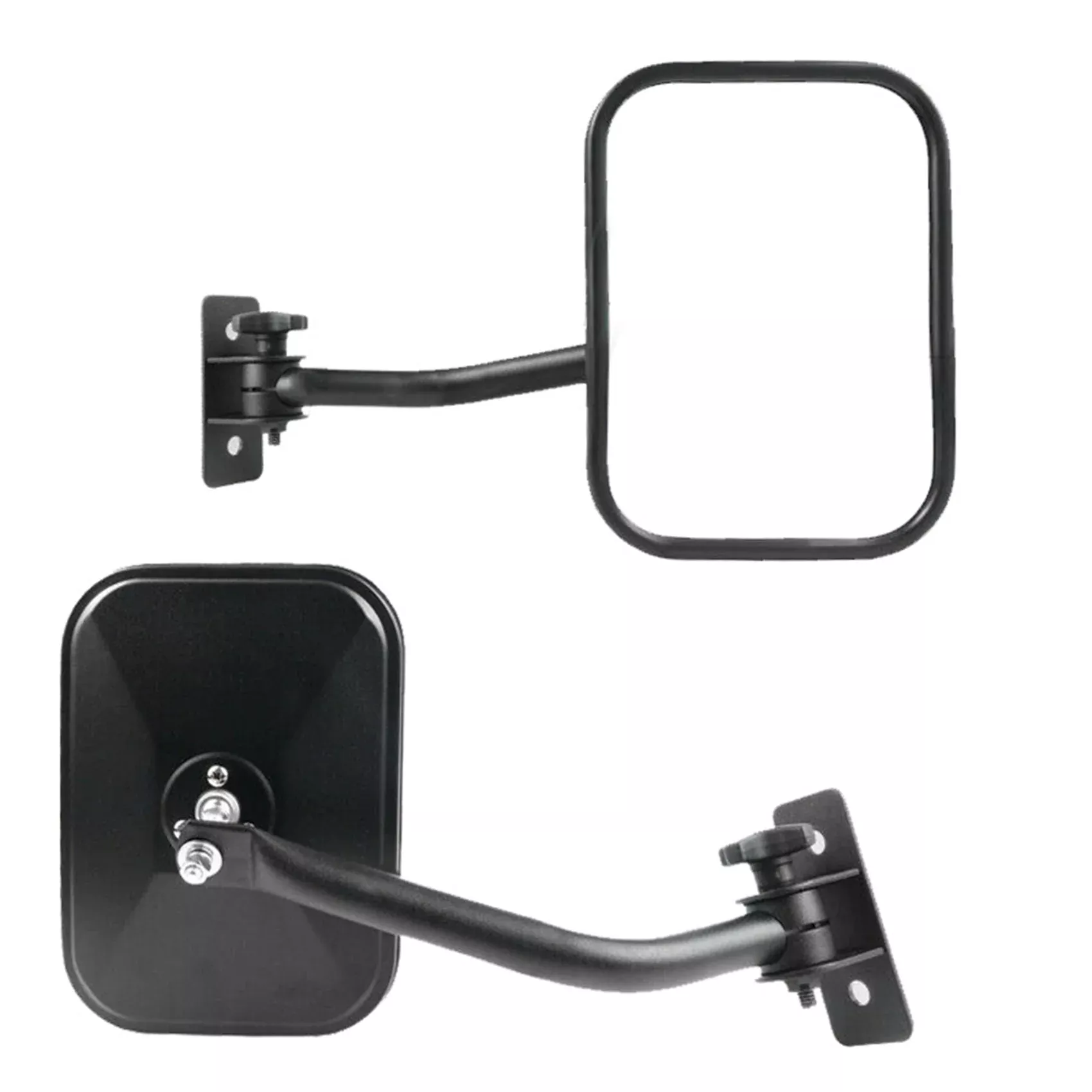 labwork Door Off Mirror Replacement for 1997-2018 Jeep Wrangler TJ JK 4x4 Off-road Morror Rectangular Mirrors Quick Release Side View Mirror