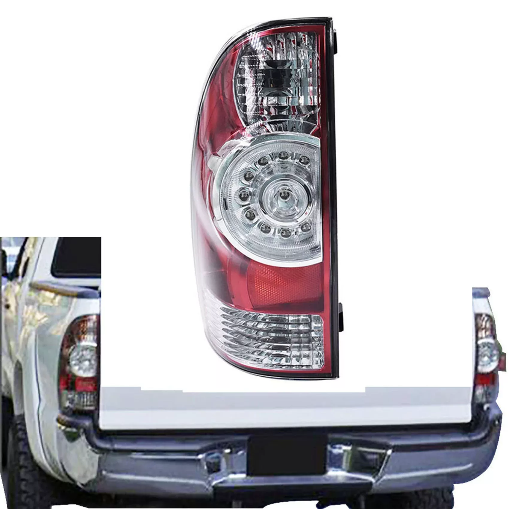 labwork Driver Side Tail Light Replacement for 2005-2015 Toyota Tacoma Rear LED Tail Light Brake Lamp Assembly LH Left Side