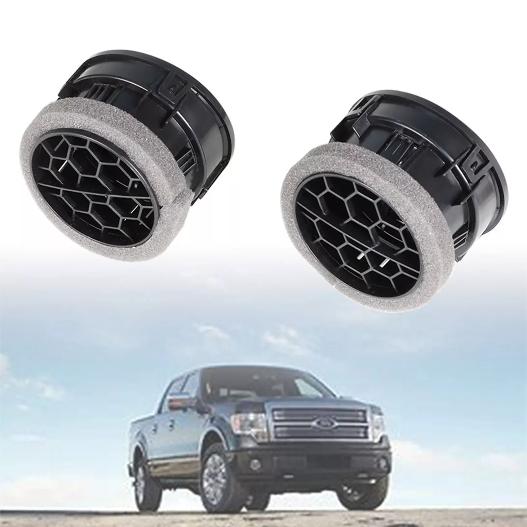 Labwork For Ford F150 2009-2014 Interior 2 Air Vent Louvre AC Heater Dashboard Louvers