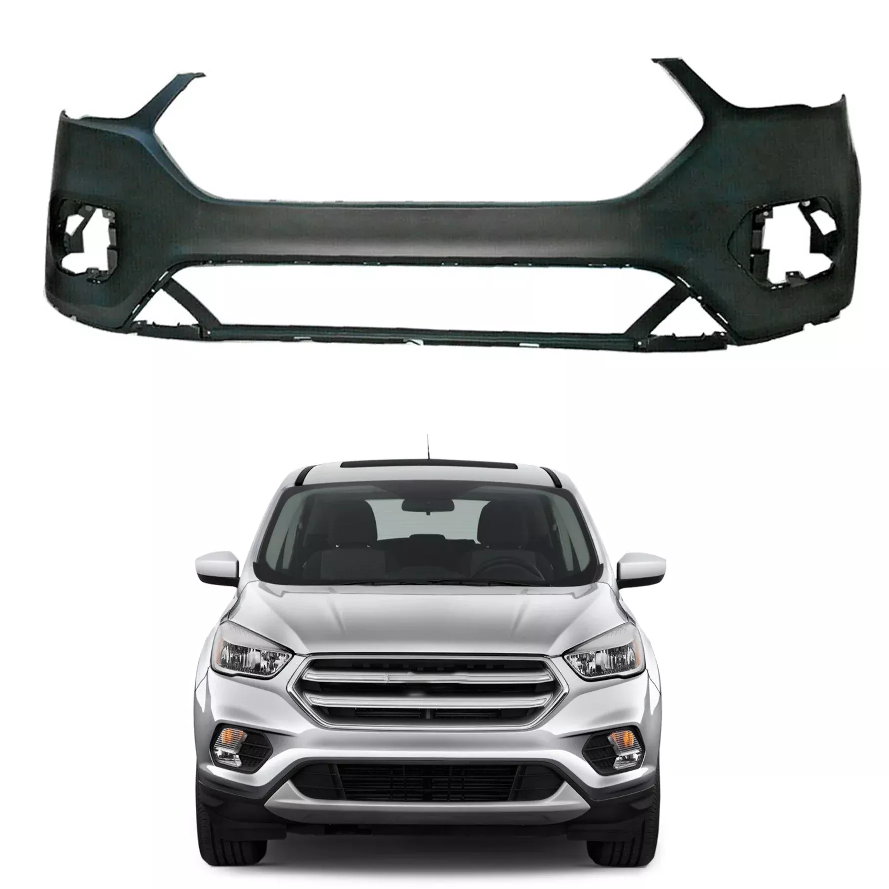 labwork Front Bumper Cover Fascia Replacement for 2017-2019 Escape