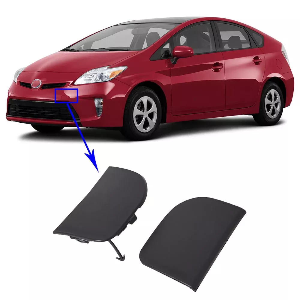 labwork Front Bumper Tow Eye Hook Cover Cap For 2012-2015 TOYOTA Prius 2PCS