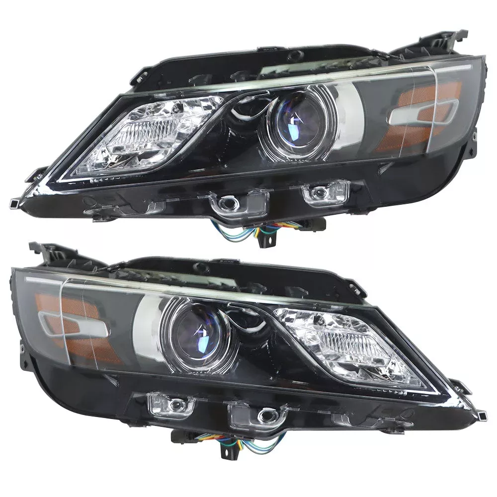 Labwork Headlights For 2015-2019 Chevrolet Impala Halogen Black Housing RH&LH
