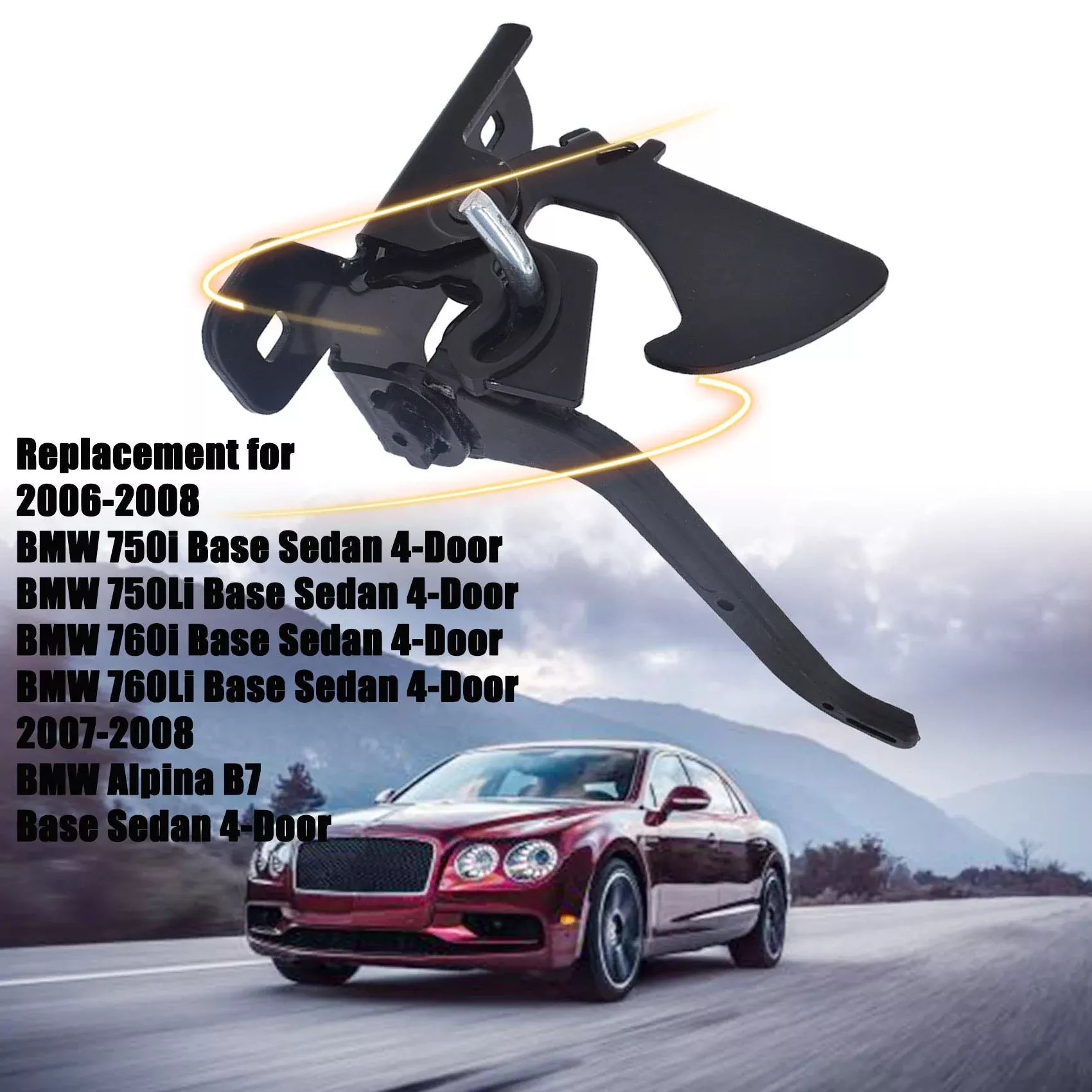 Labwork Hood Safety Catch Latch Lock for BMW E65 E66 750Li 06-08 51237145413