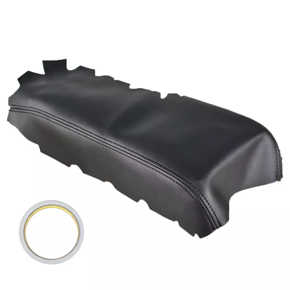Labwork Leather Center Console Lid Armrest Cover Black For Lexus IS250 IS350 2014-2017