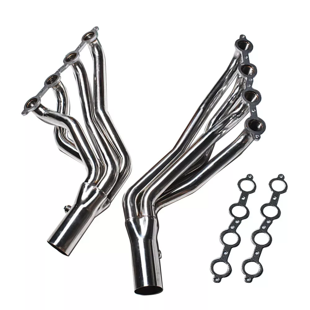 Labwork Long Tube Headers 1 3/4" Conversion Swap For Chevy C10 LS Truck LS1 LS2 LS3 LS6