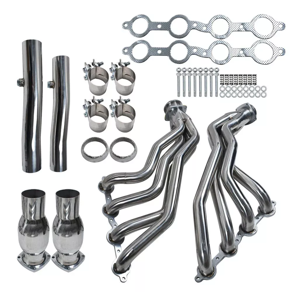 Labwork Long Tube Stainless Header Manifold Exhaust For 05-06 Pontiac GTO LS2 6.0L V8