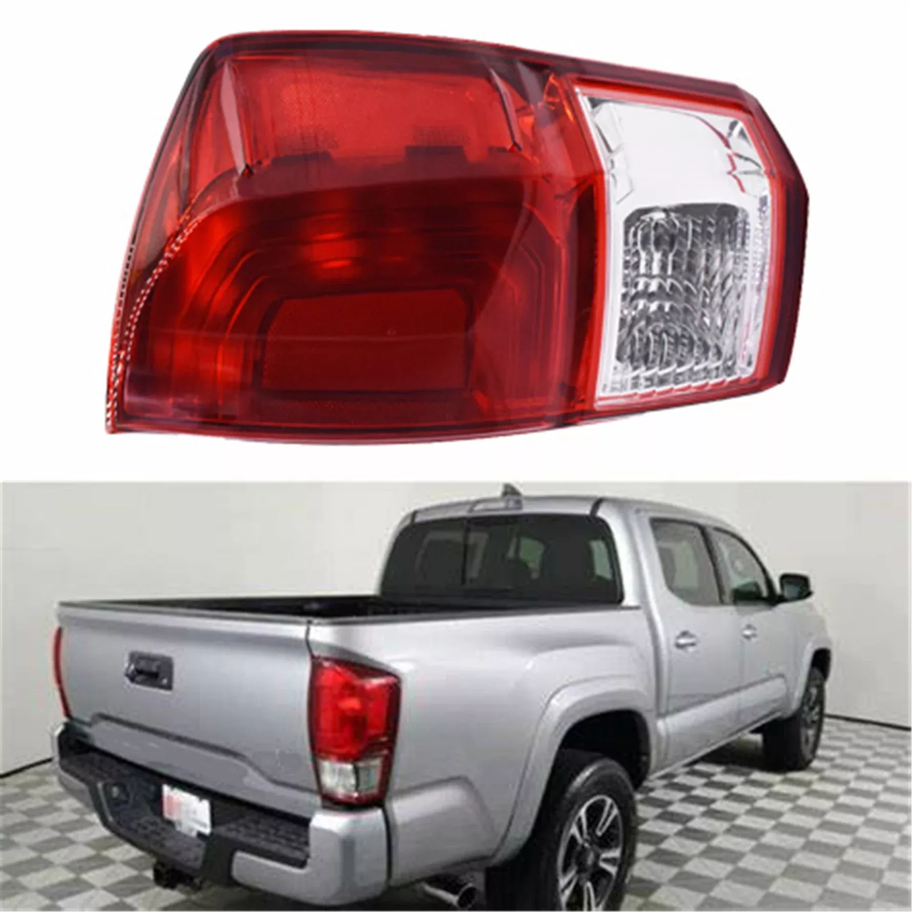labwork Passenger Right Side Rear Tail Light Brake Lamp Assembly Replacement for Toyota Tacoma SR SR5 2016 2017 81550-04170