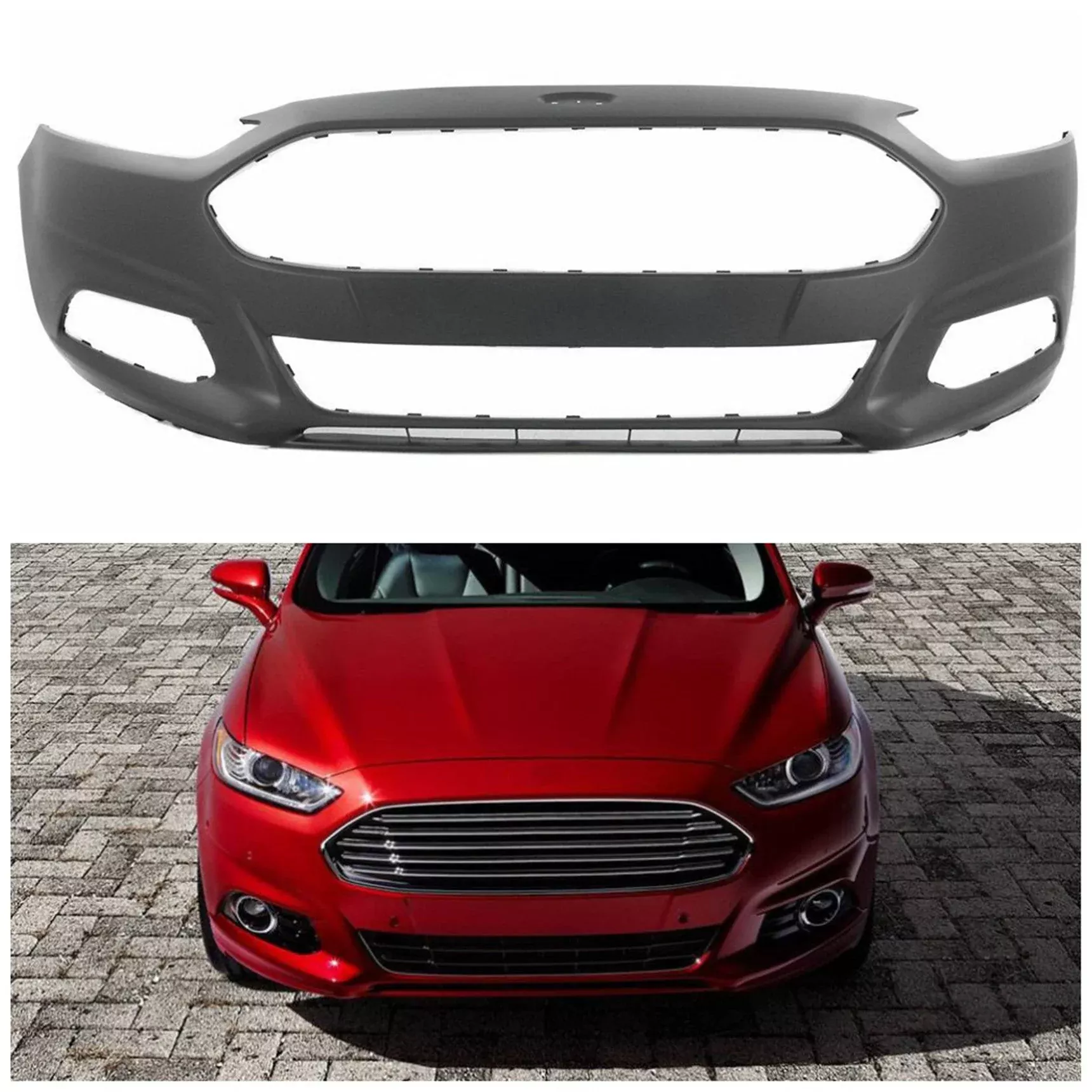 labwork Primered Front Bumper Fascia for 2013-2016 Ford Fusion