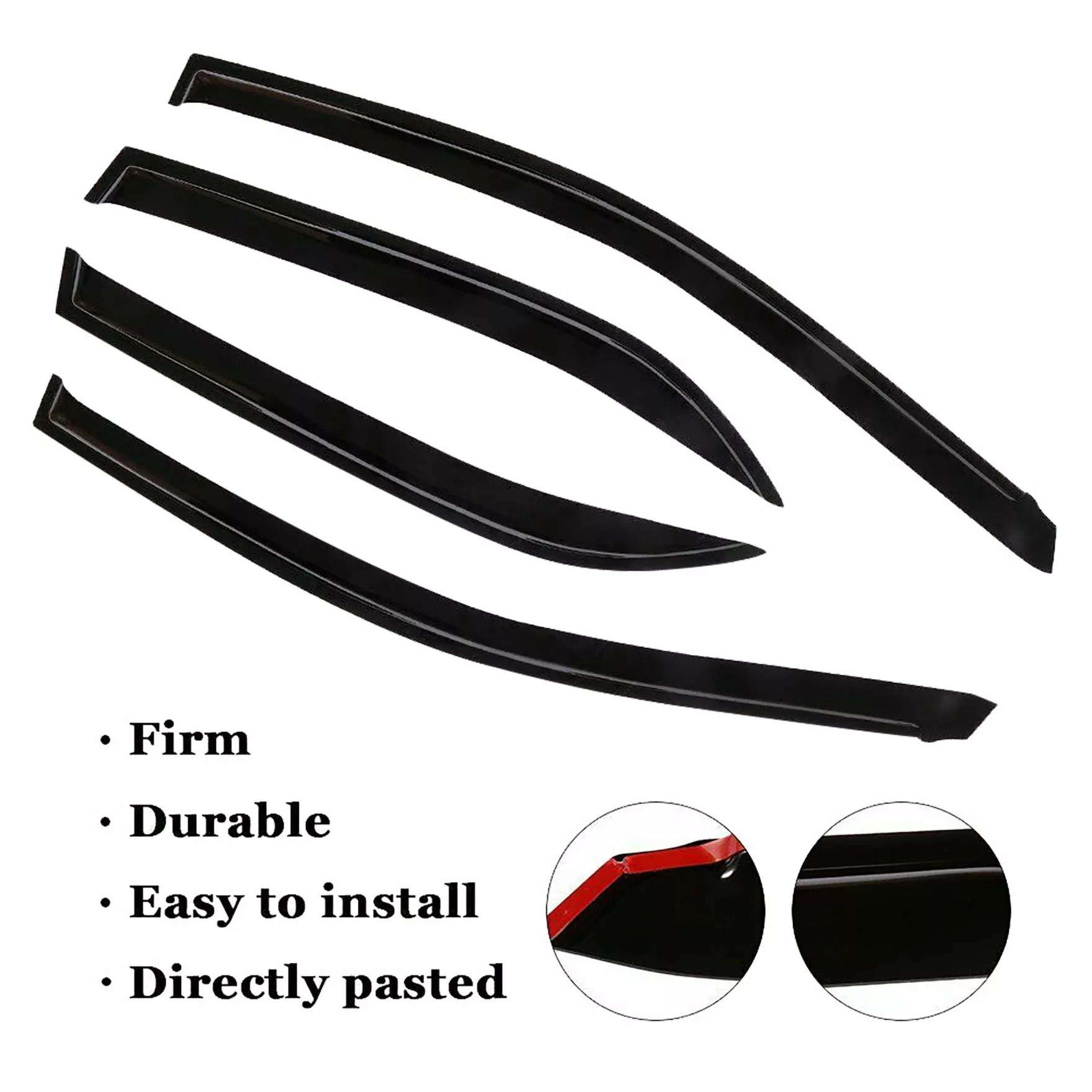 Labwork For Toyota Corolla 2009-2013 WindowVisor Sun Rain Guards Deflectors