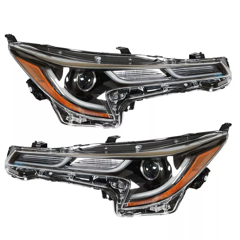 Labwork For Toyota Corolla 2020-21 SE XSE LED Headlight Black Left & Right Side