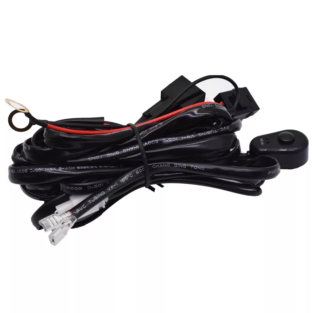 labwork Universal Wiring Harness Kit Loom For Led Work Light Bar 9ft 10PCS