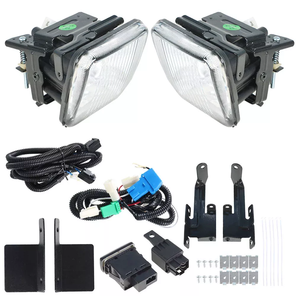LabworkFor Honda Civic 1996-1998 Left & Right Side Fog Lights Clear LensLamps Pair