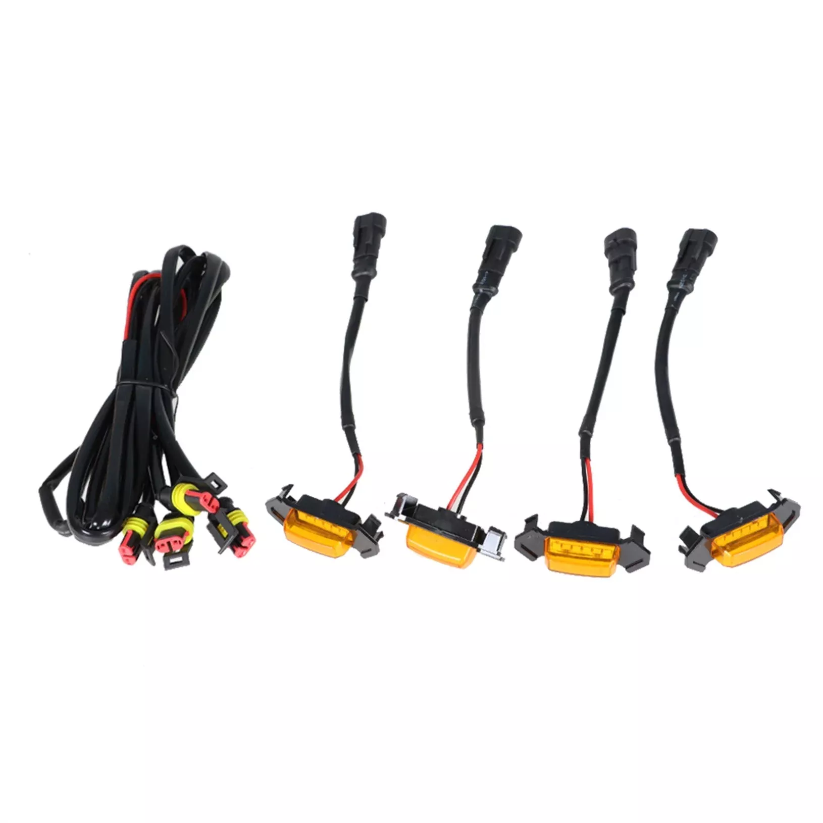 labworkLED Lights For 16-21 Toyota Tacoma TRD Raptor Style Amber Lens Grill 4X