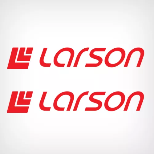 ” Larson 80’s Hull ” Boat Marine Decals (Set of 2) – OEM New Oracle