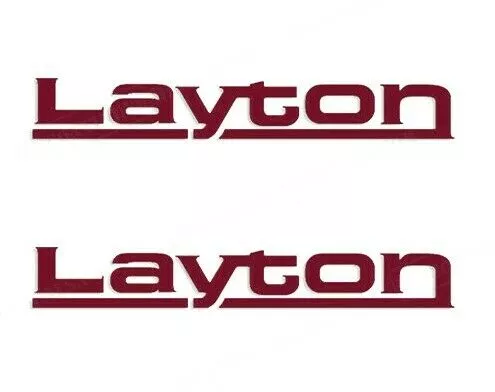 “Layton by Skyline” RV Decals (1 Set Of 2) – OEM New Oracle