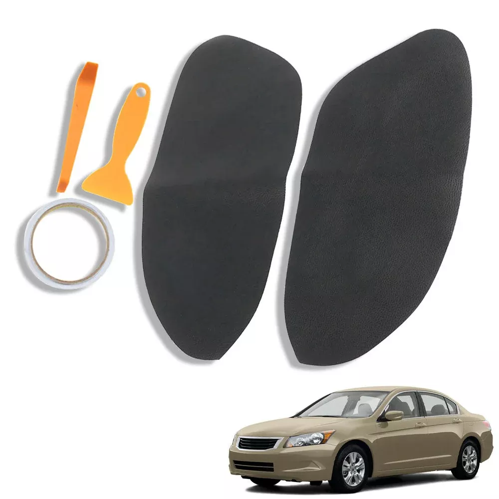 Lh+Rh Leather Synthetic Door Panel Armrest Cover For 08-12 Honda Accord Sedan