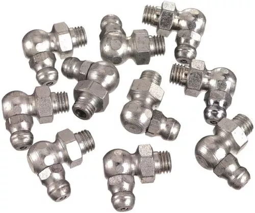 Lincoln 5291 10pk 1/4"-28 SAE, 45 Angle Hydraulic Fittings