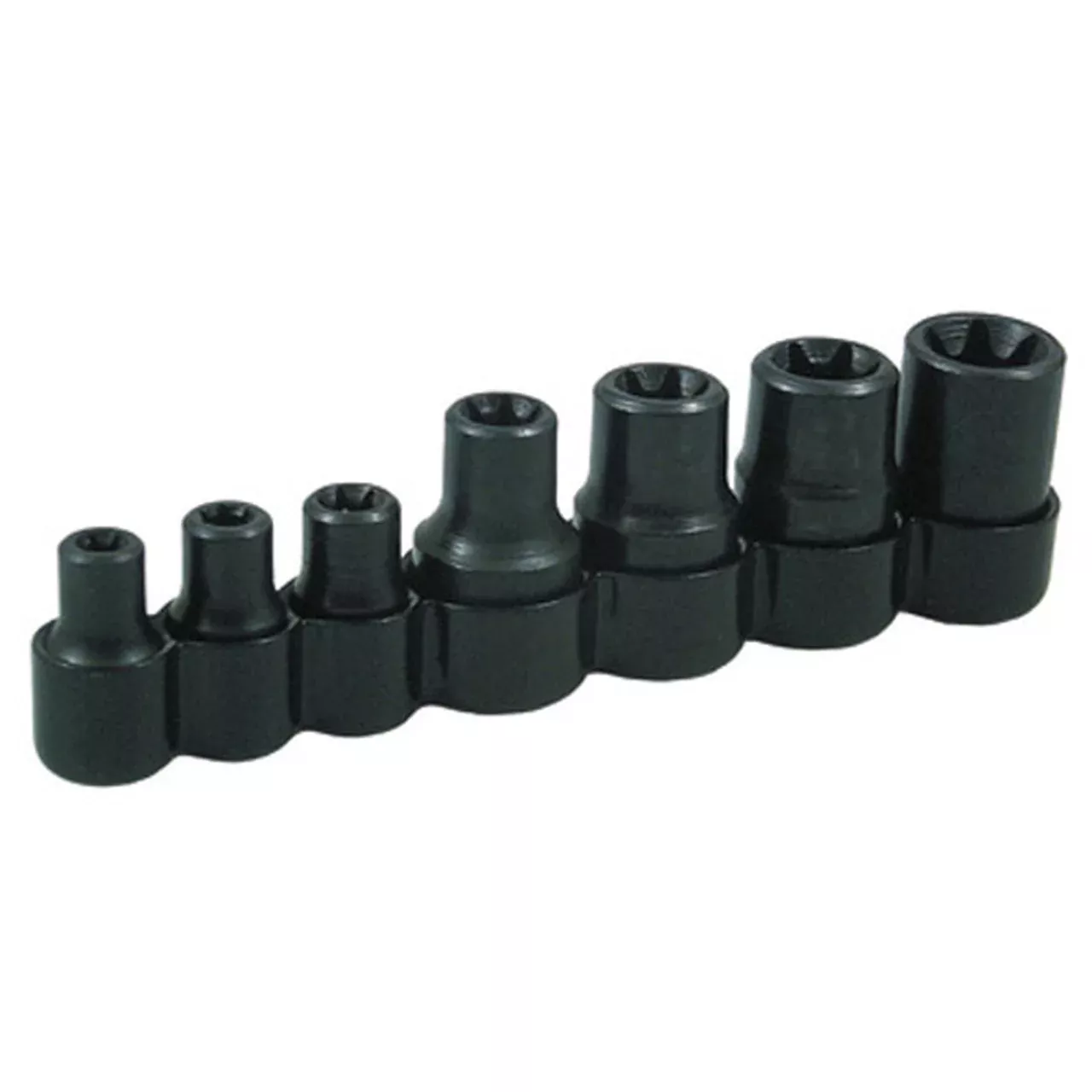 Lisle 26750 7pc 1/4" - 3/8" Drive Torx Socket Set Sizes E6 - E16