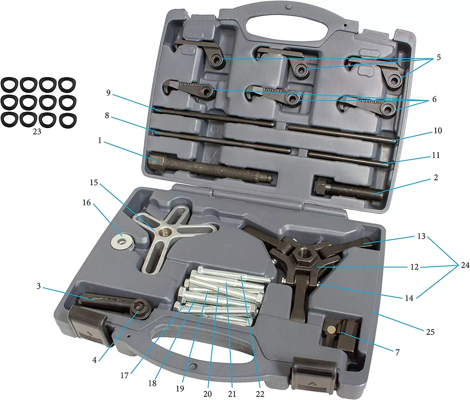 Lisle 54810 Master Harmonic Balancer Puller Set