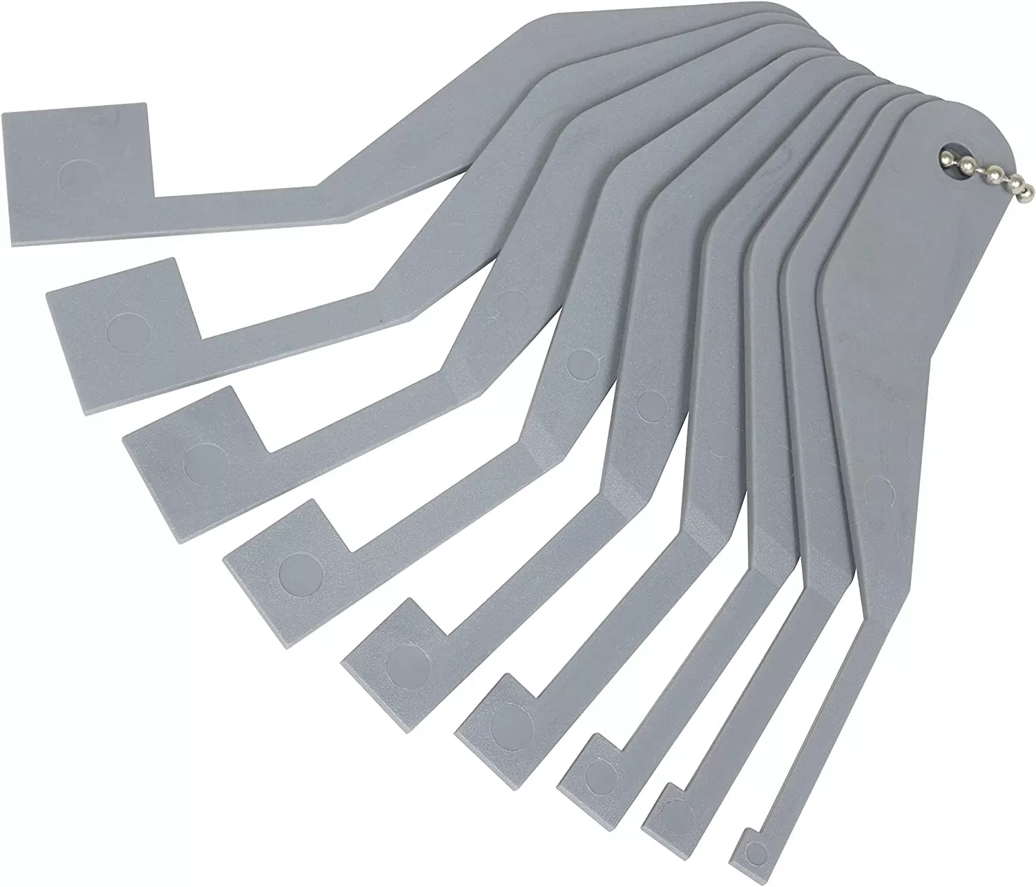 Lisle 81850 9pc Combination Brake Lining Thickness Gauge Set