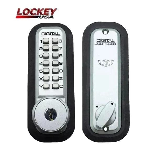 Lockey - 2210-KO - Mechanical Keypad Keyless Deadbolt Lock - Single Combination w/ Key Override