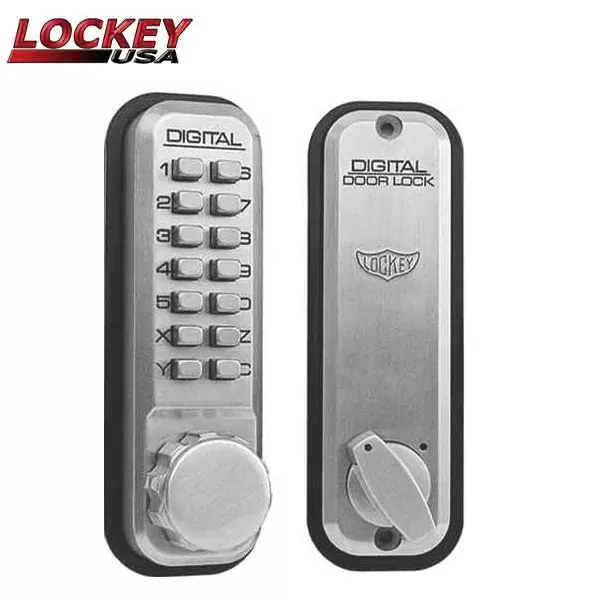 Lockey - 2210 - Mechanical Keypad Keyless Deadbolt Lock - Single Combination