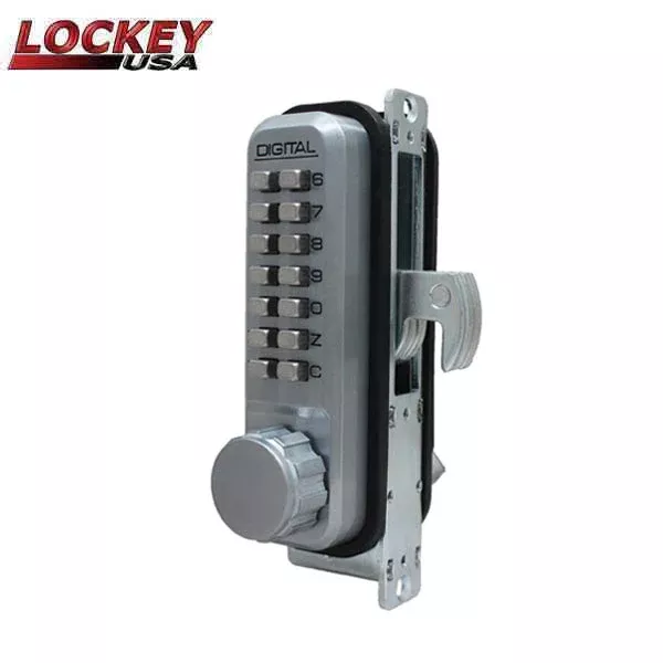 Lockey - 2950-DC - Narrow Stile - Mechanical Keypad - Keyless Hook Bolt Lock - Double Combination